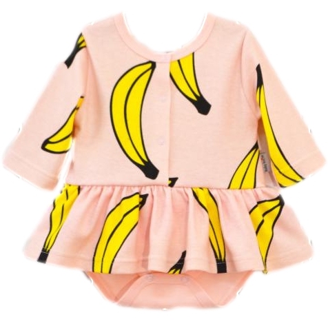 Боди-платье 86 "Bananamama" на кнопках розовый Б65/7-И