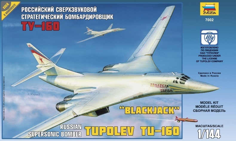 Сборная модель "Самолет ТУ-160" (153 дет.)