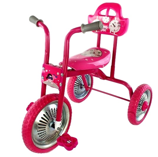 Велосипед трехколесный "Лунатики" (розовый)