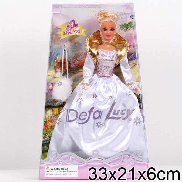 Кукла "Принцесса с сумкой" (пышное платье с воротником)