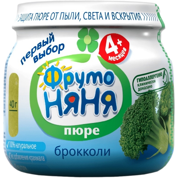 Пюре "Фрутоняня" брокколи (80 г.)