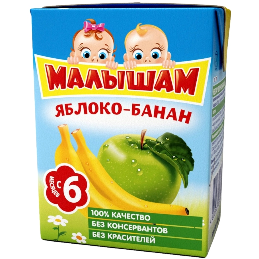 Нектар "Фрутоняня малышам" яблоко банан неосветленный (200 мл.)
