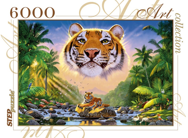 Пазлы "Величественный тигр" (6000 эл.)