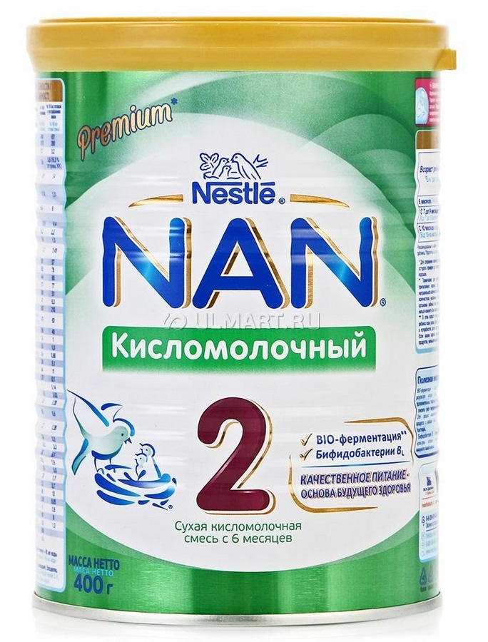 Молочная смесь "Нан 2" кисломолочная (400 г.)