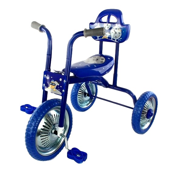 Велосипед трехколесный "Лунатики" (синий)
