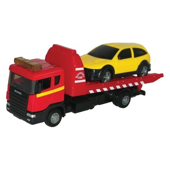 Маш "scania tow truck" с машинкой 1:48