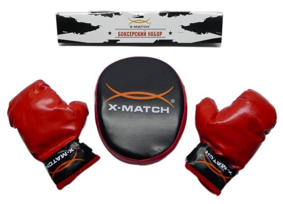 Набор для бокса X-match (2 перчатки и подушка)
