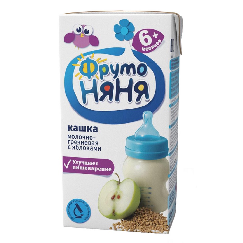 Каша молочная "Фрутоняня" гречка-яблоко (200 г.)