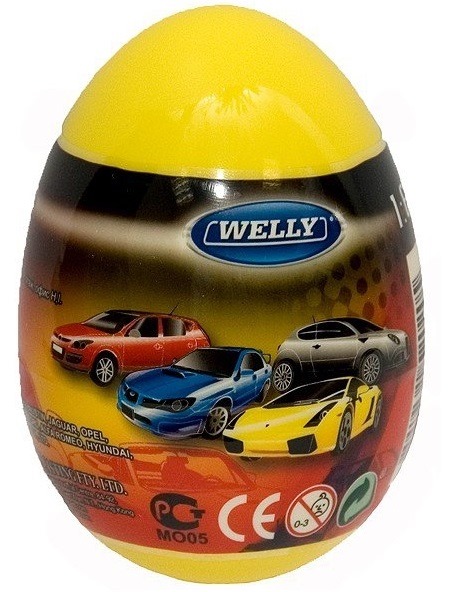 Игрушка модель машины 1:60 яйцо-сюрприз в ассорт. 36шт. 52020E