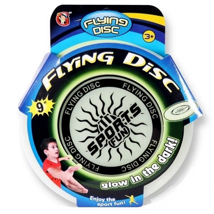 Игра на открытом воздухе "летающий светящийся диск" yg sport в блистере (23 см)