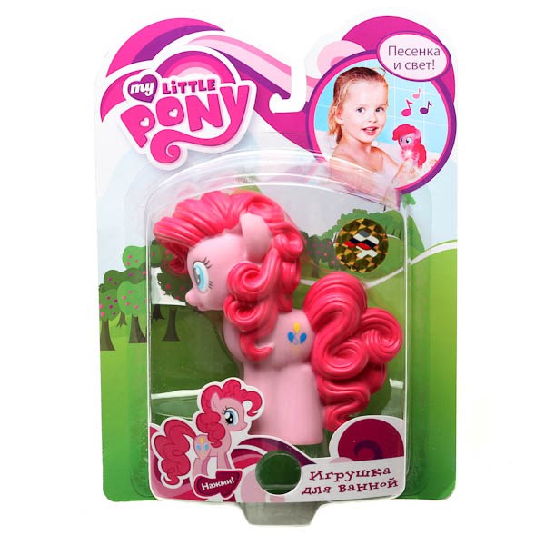 Пони pinkie pie "играем вместе" пвх 12см, м/ф my little pony, свет+звук на блистере в кор.6*12шт