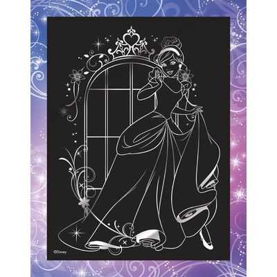 Гравюра Принцессы "Золушка" (серебро, 18х24 см)