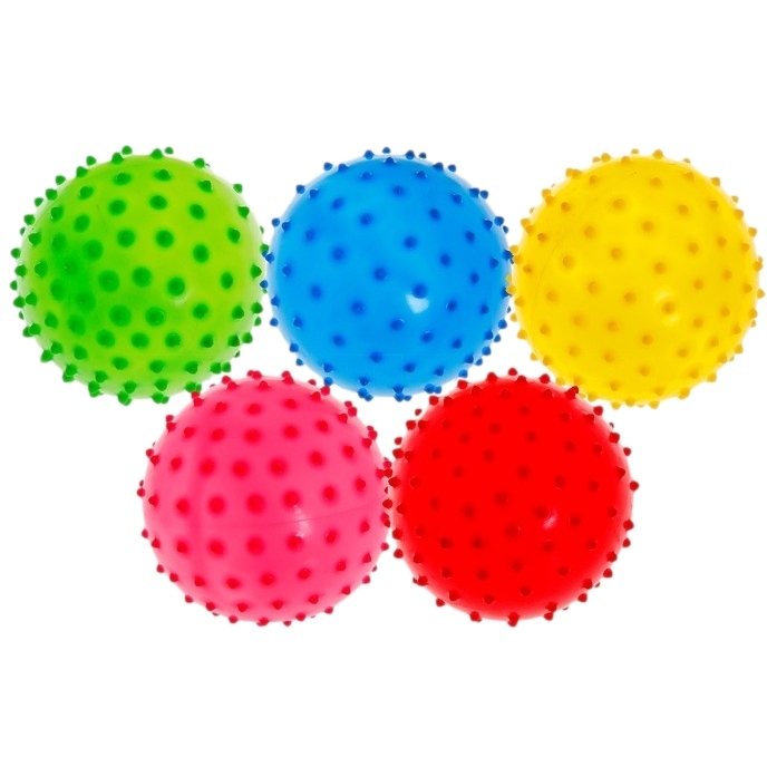 Мячик массажный цветной матовый (Д=10 см, 22 г.)