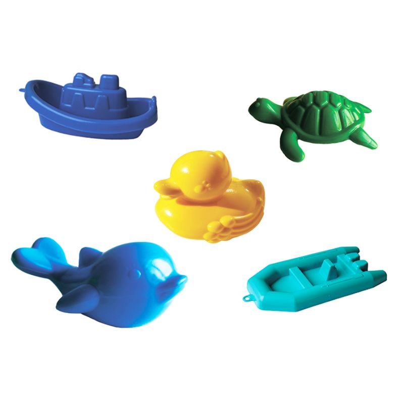 Набор для купания (дельфин, черепаха, уточка, лодочка)