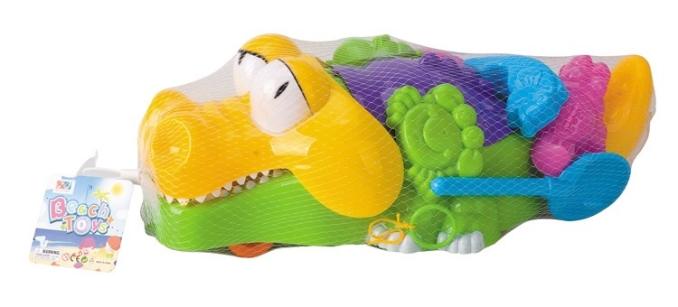 Набор для игр с песком Hualian Toys "Крокодил"(9 предметов)