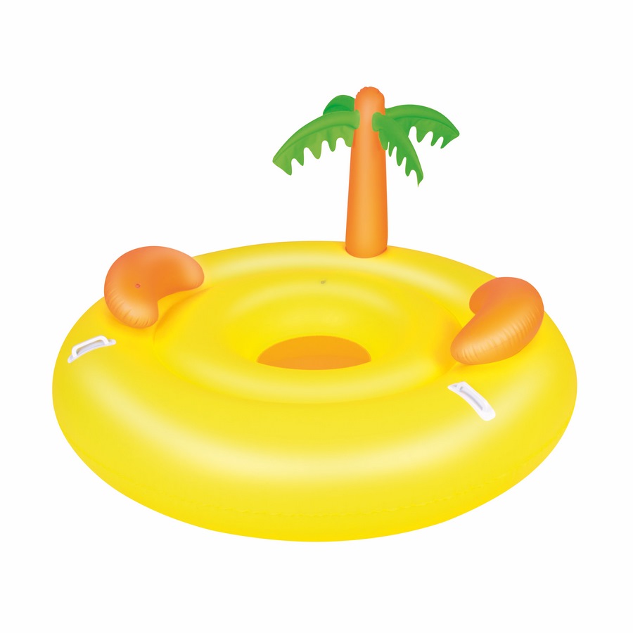 Шезлонг для отдыха на воде bestway для двоих остров, диаметр 178 см