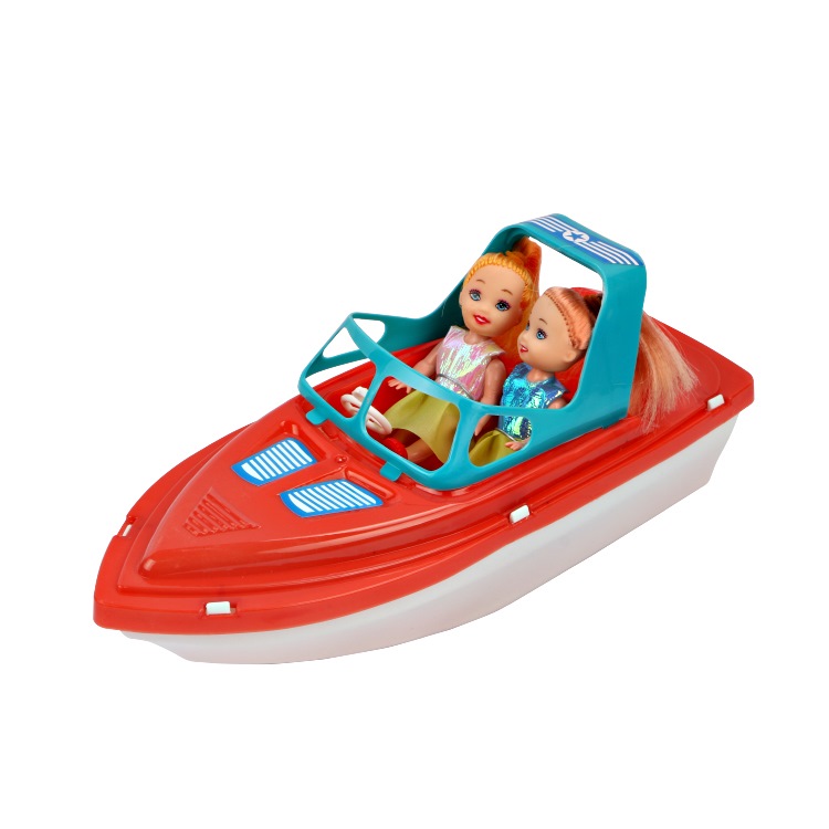 Игровой набор DollyToy "Морское приключение" (2 куклы 9 см, катер)