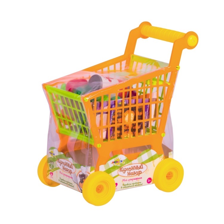 Игровой набор Altacto "Мой супермаркет" (тележка, продукты, 21 предмет)