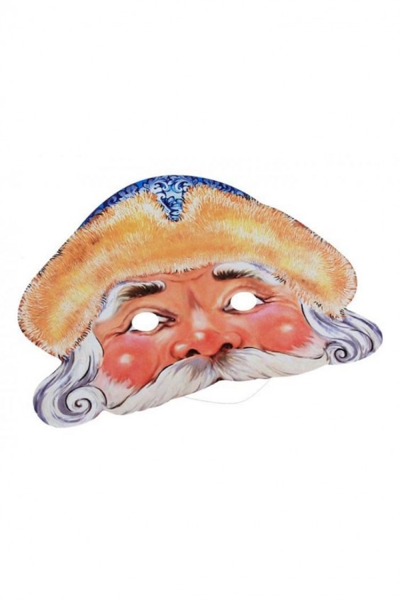 Карнавальная маска "Дед мороз" (на резинке)
