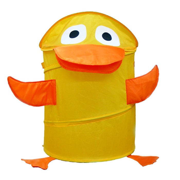 Корзина для игрушек Li Hsen Уточка (желтая/оранжевая, 35х58 см)