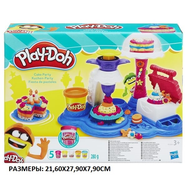Набор Play-Doh "Сладкая вечеринка" (пластилин, 5 баночек, 280 г)