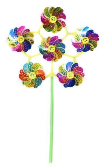 Вертушка солнышко голограмма, 25х52 см, в ассорт.