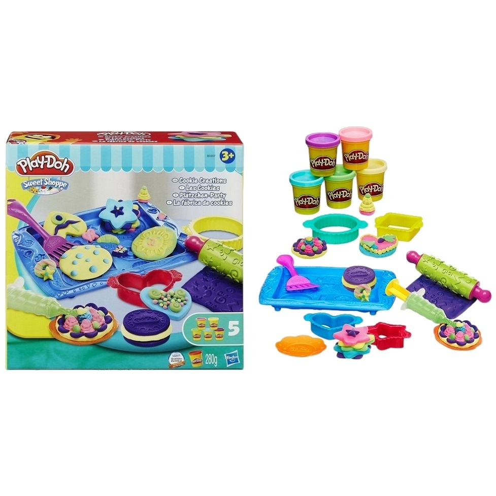 Набор Play-Doh "Магазинчик печенья" (пластилин, 5 баночек, 280 гр.)