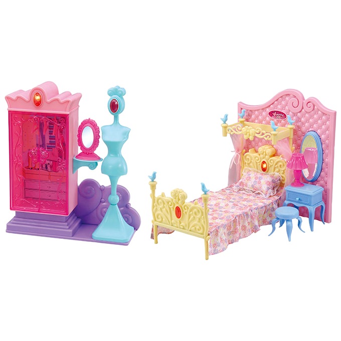 Мебель для кукол Dollytoy "Спальня принцессы" (свет) DОL0803016