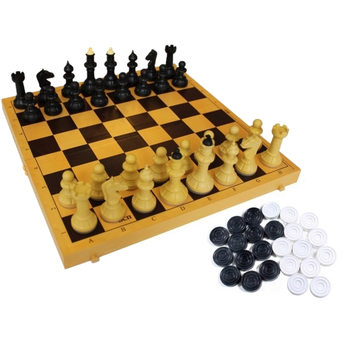 Шахматы, шашки с шахматной доской