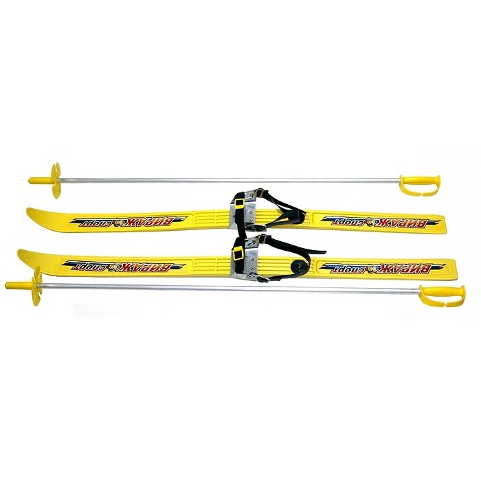 Лыжи "Вираж-спорт" (крепление мягкое, палки алюминиевые, 100/100 см)