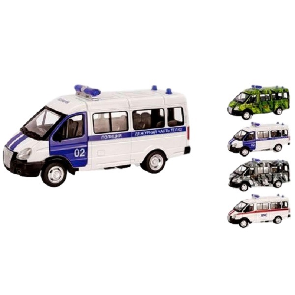 Машина "Микроавтобус" полиция (свет, звук)Х600Н09002