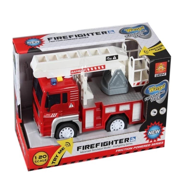 Пожарная машина инерционная (свет, звук) WY550C