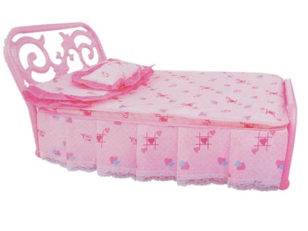 Мебель для кукол "Кровать" (подушка, одеяло, 42х25 см) 100628921