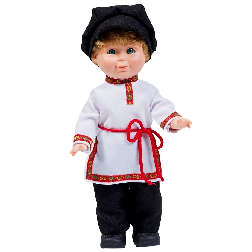 Озвученная кукла Митя в русском костюме (Весна, 34 см)