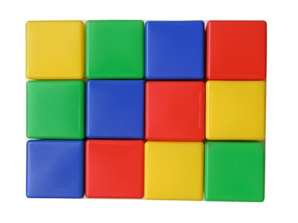 Набор кубиков Выдувка (12 эл, 8 см)