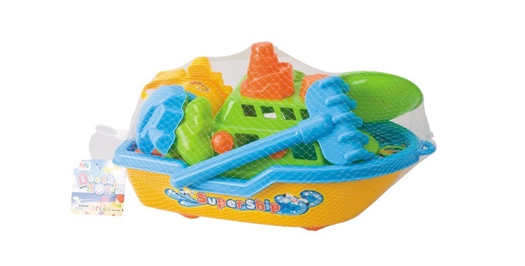 Набор для игр с песком и водой Hualian Toys "Катер" (9 предметов) 