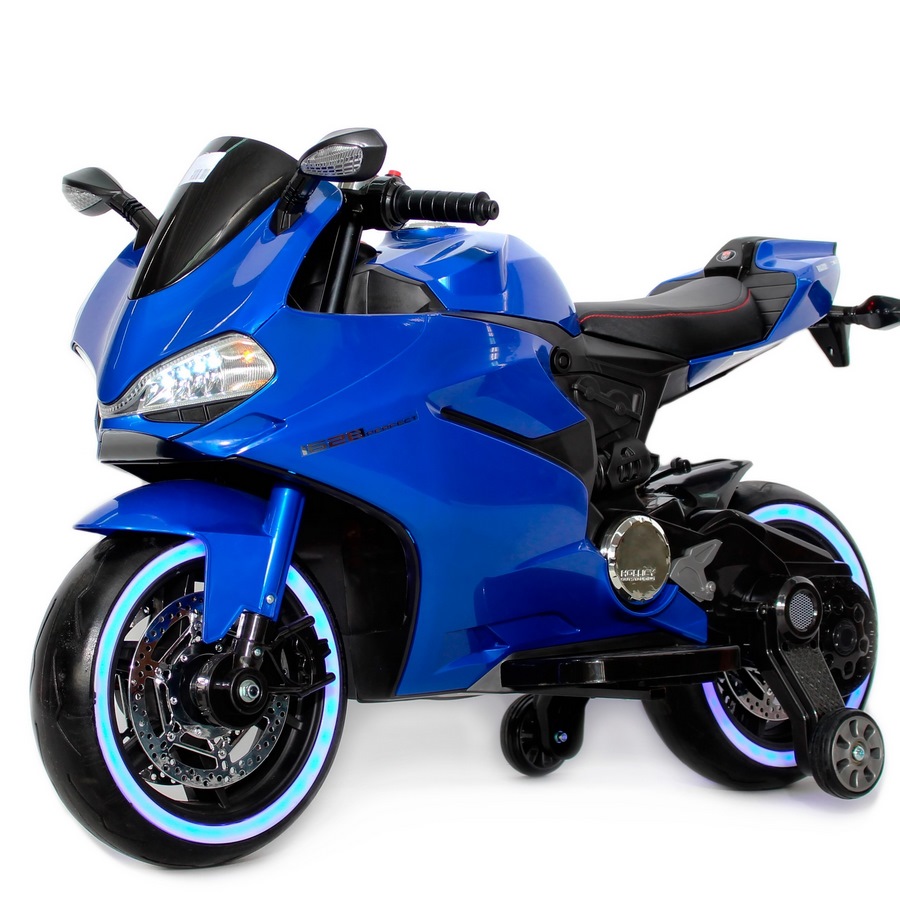 Детский электромотоцикл A001АА синий