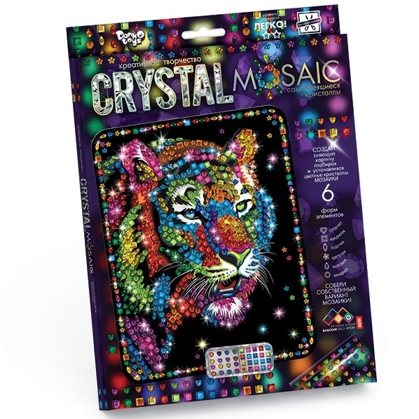 Набор креативного тв-ва Crystal Mosaic Тигр CRM-01-01