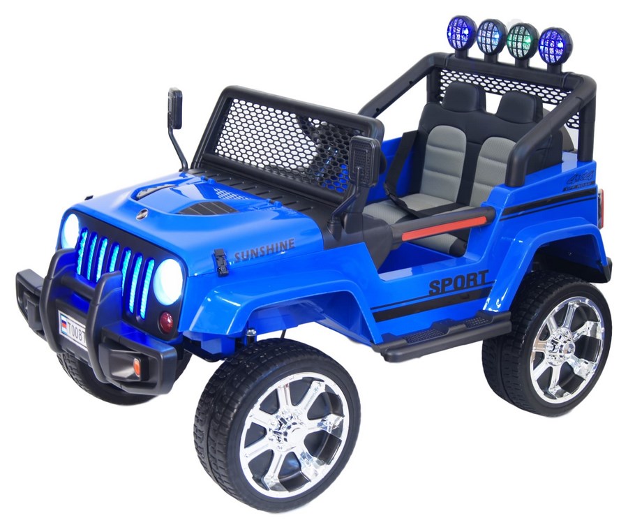 Электромобиль Jeep 4WD (синий) T008TT
