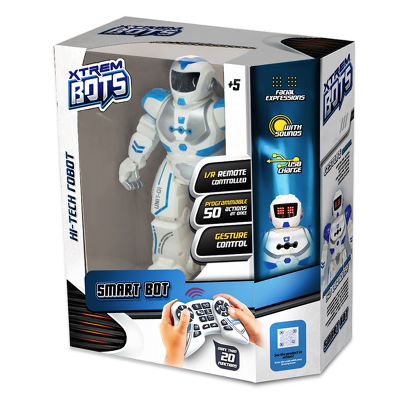 Робот Xtrem Bots - Агент с пультом (свет, звук, 26.5 см)