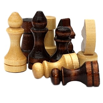 Фигуры шахматные обиходные лакированные