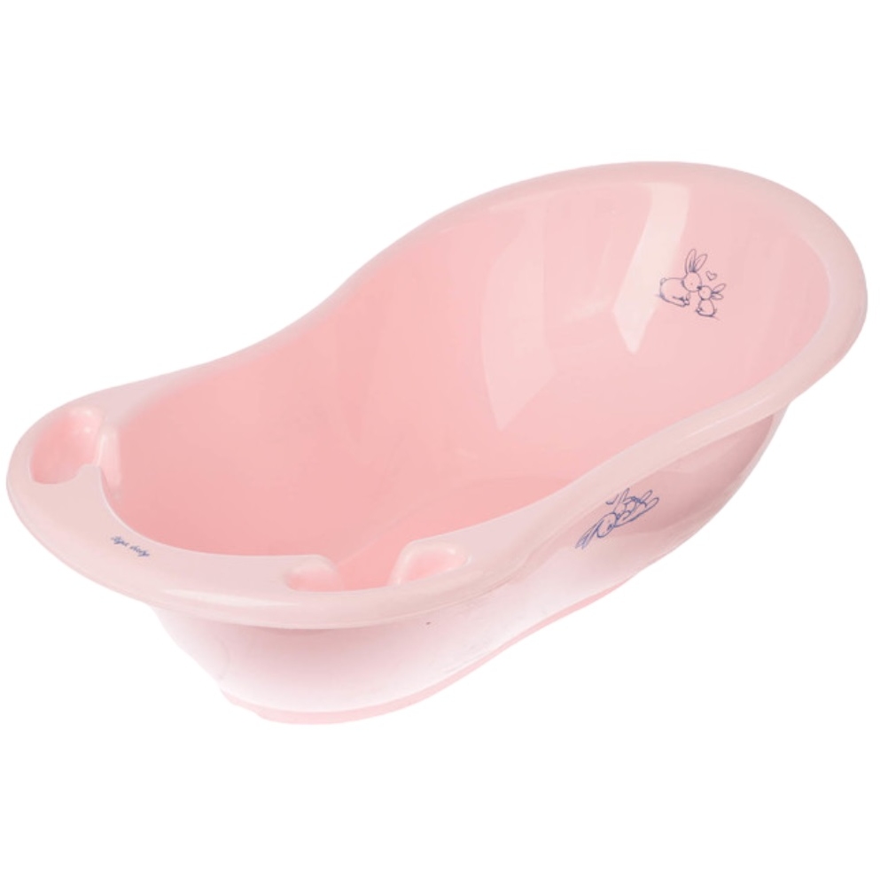 Ванна детская "Кролики 102" со сливом Tega KR-005 (розовый)