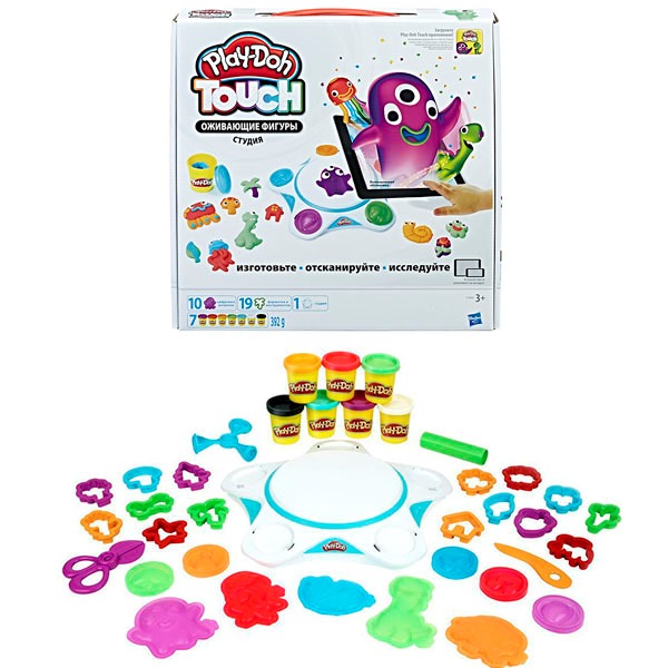 Набор Play-Doh "Cоздай мир студия" (пластилин, 7 баночек, 392 г.)