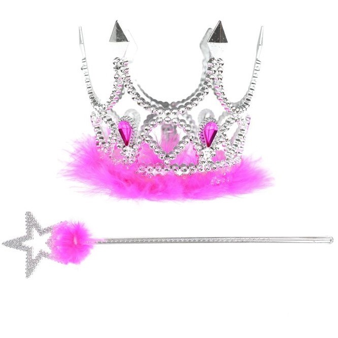 Карнавальный набор "маленькой принцессы" корона на резинке 2292028
