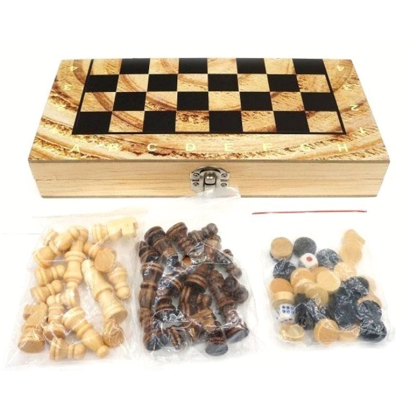 Набор 3 в 1 "Шахматы, шашки, нарды" (поле 40х40 см)