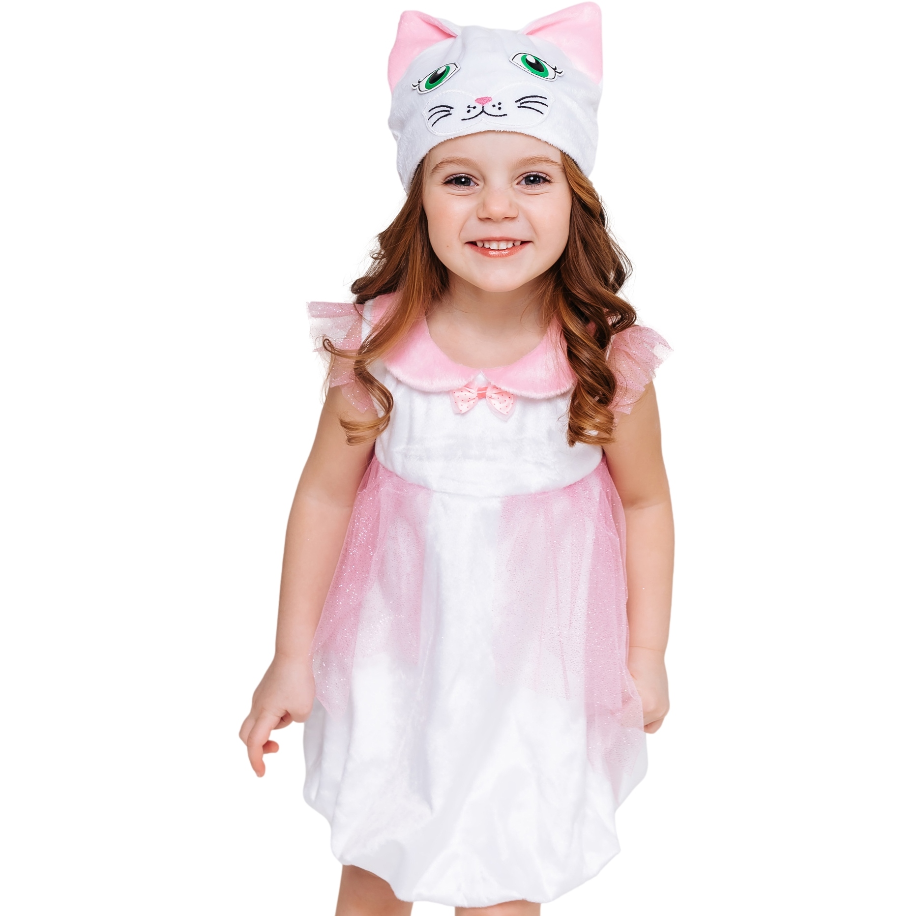 Карнавальный костюм "Кошка Лала" (платье, шапка) размер 104-52