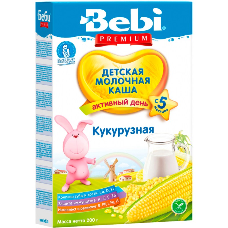 Каша молочная "Беби Премиум" кукуруза (200 г.)