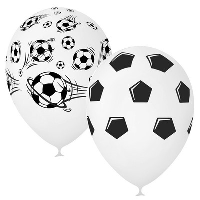 Воздушные шары "Футбол" (12" 30 см, 25 шт, пастель)