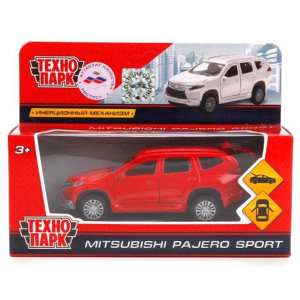 Машина "Технопарк" Mitsubishi Pajero Sport (металл, инерционная, 12 см)