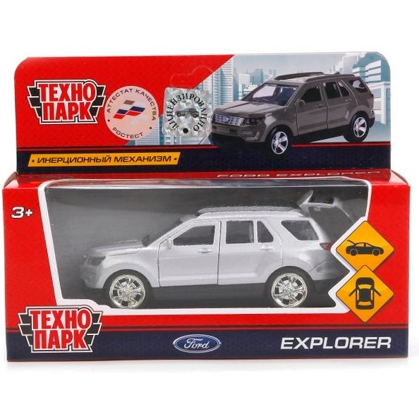 Машина "Технопарк" Ford Explorer (металл, инерционная, 12 см)